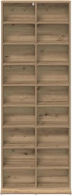 vidaXL Ντουλάπα CD Artisan Δρυς 65 x 23,5 x 175 εκ. Επεξεργασμένο Ξύλο
