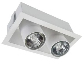 Σποτ Φωτιστικό Οροφής Χωνευτό 2xGU10 10W IP20 Eye Mod Nowodvorski 8938 Λευκό