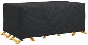 vidaXL Κάλυμμα επίπλων Μονόχρωμο Μαύρο 240 x 110 x 70 εκ. 210D