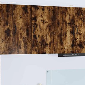 vidaXL Κρεμαστό ντουλάπι κουζίνας Καπνιστό Δρύς 50 x 31 x 80 εκ.