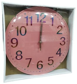 Ρολόι τοίχου - 732C - 130246 - Pink