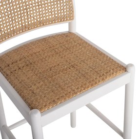 ΣΚΑΜΠΟ ΑΠΟ ΟΞΙΑ-RATTAN ΑΨΙΔΑ ΠΛΑΤΗ ΛΕΥΚΟ  43,5x50x98 εκ.