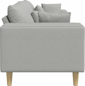 vidaXL Καναπές Σκίουρος Γκρί 250 x 77 x 76 εκ. ύφασμα