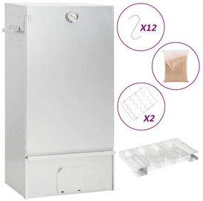 vidaXL Καπνιστήριο Μπάρμπεκιου με Σύστημα Κρύου Καπνού Γαλβαν. Χάλυβας