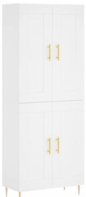 vidaXL Ντουλάπι Λευκό 69,5x34x180 εκ. από Επεξεργασμένο Ξύλο