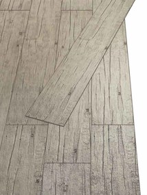vidaXL Πλάκες Δαπέδου 2,51 m² 18 pcs PVC Ξεπλυμένη δρυς