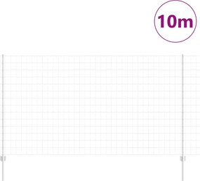 vidaXL Περίφραξη Euro με Στήλη 10 x 1,4 μ Γαλβανισμένος Χάλυβας Ασημί