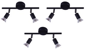 SE 140-B2 (x3) Saba Packet Black adjustable spotlight+