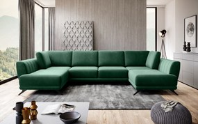 Γωνιακός καναπές Aquaria-Prasino