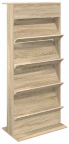 vidaXL Ράφι Περιοδικών με ράφι Δρύς Sonoma 70 x 41 x 156 εκ.