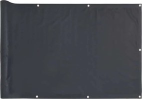 vidaXL Περίφραξη Μπαλκονιού Προστατευτική Ανθρακί 500x90 εκ. από PVC