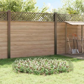 vidaXL Πάνελ Φράχτη Κήπου 24 τμχ. 50 x 30 cm Γαλβανισμένος Χάλυβας