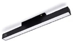 Φωτιστικό Μαγνητικής Ράγας LED 10W Γραμμικό 4000K 30cm Interlight  21357 Μαύρο