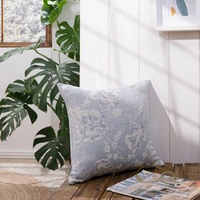Μαξιλάρι Διακοσμητικό (Με Γέμιση) Varese 05 Blue Teoran 43X43 Βαμβάκι-Πολυέστερ