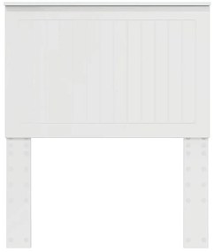 vidaXL Κεφαλάρι με κεφαλάρι Λαμπερό Λευκό 80 cm Επεξεργασμένο ξύλο