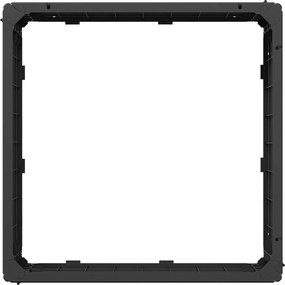 vidaXL Ανεβασμένο Κρεβάτι Μαύρο 75,5 x 75,5 x 25 εκ PP