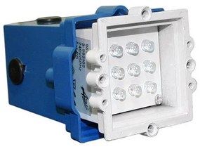 Adeleq Led Φωτιστικό Σώμα Διαδρόμου Αλουμινίου Τετράγωνο Χωνευτό 0.6W Θερμό 3-962100