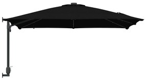 vidaXL Ομπρέλα Κήπου Μαύρο 248.5 x 247.5 x 160 εκ. ύφασμα