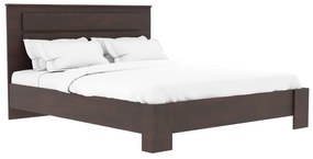Κρεβάτι διπλό OLYMPUS pakoworld σε χρώμα καρυδί 160x200εκ Model: 123-000182