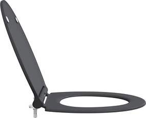 vidaXL Λεκάνη Ανθρακί 47 x 37,5 x 3,8 εκ Δυροπλάστ