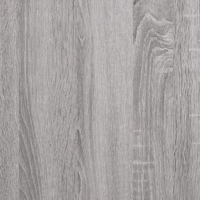 Ραφιέρες Τοίχου 2 τεμ. Γκρι Sonoma 80x25x25,5 εκ. Επεξ. Ξύλο - Γκρι