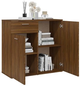 vidaXL Ντουλάπι Καφέ Δρυς 80 x 36 x 75 εκ. Επεξεργασμένο Ξύλο