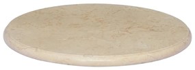 vidaXL Επιφάνεια Τραπεζιού Κρεμ Ø50 x 2,5 cm Μαρμάρινη