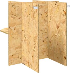 vidaXL Βάση Terrarium Καφέ 50 x 50 x 50 cm OSB