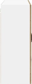 vidaXL Ντουλάπα Τοίχου LUCCA Artisan Δρυς 80 x 31 x 80 εκ.