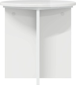 vidaXL Βάση φυτών 2 τεμ. Γυαλιστερό Λευκό 40 x 40 x 40 cm