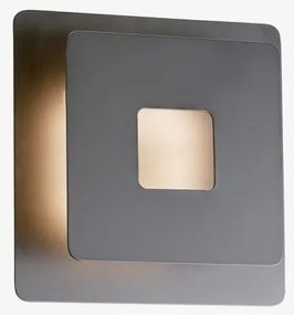 Απλίκα Φωτιστικό Τοίχου LED 7W Hennes 3000K 18x18 Fischer Honsel-30467-Μαύρο 30467