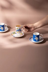 Stewehome Σετ 6 τεμαχίων φλιτζάνια καφέ 100 ml Πολύχρωμο