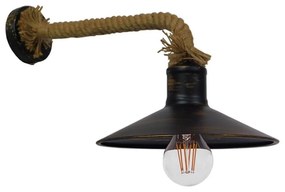Φωτιστικό Τοίχου-Απλίκα Carvia 01136 Bronze GloboStar Metal