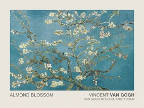 Εκτύπωση έργου τέχνης Almond Blossom (Museum Vintage Blue Floral) - Vincent van Gogh, (40 x 30 cm)