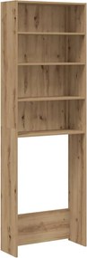 vidaXL Ντουλάπι πλυντηρίου ρούχων Artisan Oak 64x24x190 cm