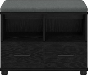 vidaXL Παγκάκι Χαλωρίου Μαύρη Δρυς 60 x 38 x 46 εκ