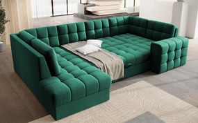 Γωνιακός καναπές Bale U-Prasino-Αριστερή