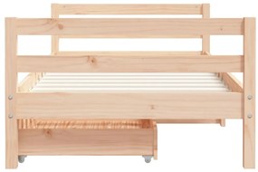 vidaXL Πλαίσιο Παιδικού Κρεβατιού με Συρτάρια 80x160 εκ. Ξύλο Πεύκου
