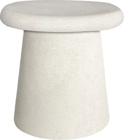 Τραπέζι σαλονιού Herona pakoworld mdf λευκό Φ50x48εκ