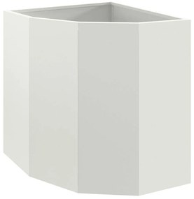 vidaXL Γωνιακό Ροδόδεντρο Λευκό 45 x 45 x 50 εκ Ατσάλι