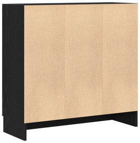 vidaXL Βιβλιοθήκη Μαύρη Δρυς 82,5x30,5x80 εκ σε Επεξεργασμένο Ξύλο