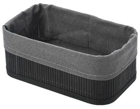 Καλάθι Αποθήκευσης (24.5x15x10) Estia Bamboo Essentials Black 02-19686
