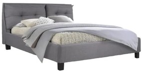 ΚΡΕΒΑΤΙ BILLIE 160x200 εκ. ΜΕ ΥΦΑΣΜΑ ΓΚΡΙ HM551.05