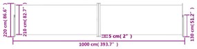 ΣΚΙΑΣΤΡΟ ΠΛΑΪΝΟ ΣΥΡΟΜΕΝΟ ΑΝΘΡΑΚΙ 220 X 1000 ΕΚ. 318050