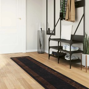 vidaXL Χαλί Runner MARSA Μαύρο 50 x 300 εκ Πολυέστερ και PVC