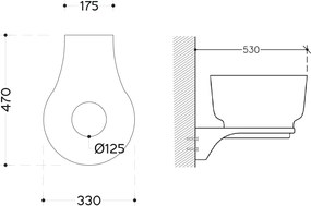 Mykonos Anthracita Matt Ø46 - Επιτραπέζιος νιπτήρας