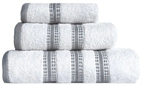 Πετσέτες Promise (Σετ 3τμχ) White Nef-Nef Towels Set 70x140cm 100% Βαμβάκι