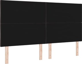 vidaXL LED κεφαλάρι Καφέ 180 cm ύφασμα