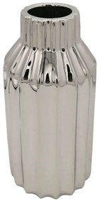 Βάζο Γραμμές 15-00-23723 11,5x23,5cm Silver Marhome Ceramic