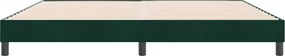 vidaXL Κρεβάτι Boxspring χωρίς Στρώμα Σκούρο Πράσινο 180x210εκ.